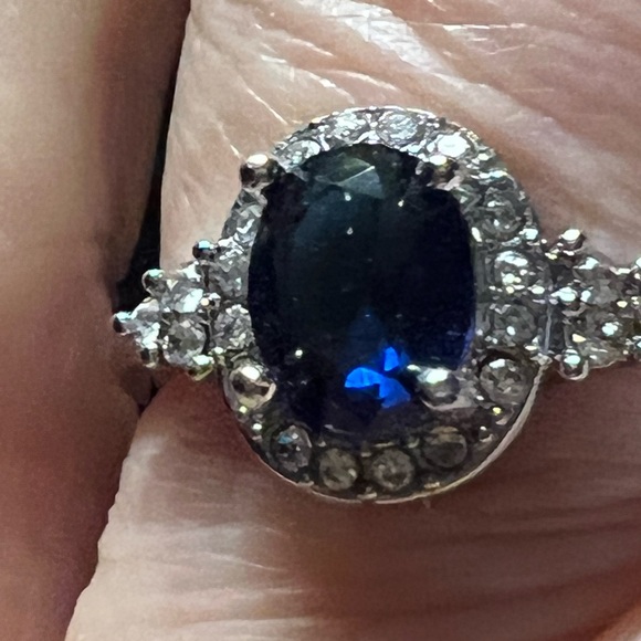 🆕️ Blue Sapphire 925 ring - 8 - Picture 5 of 7